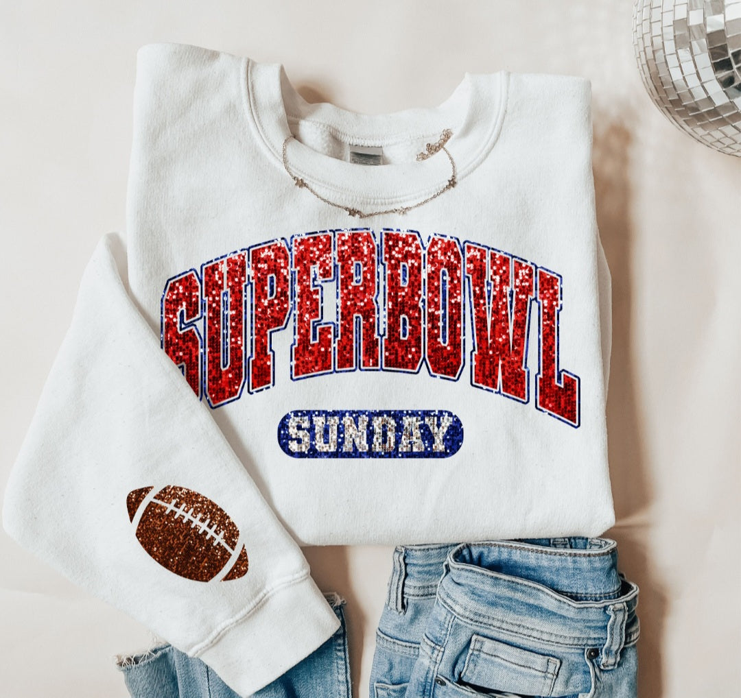 Superbowl Sunday - Faux Glitter