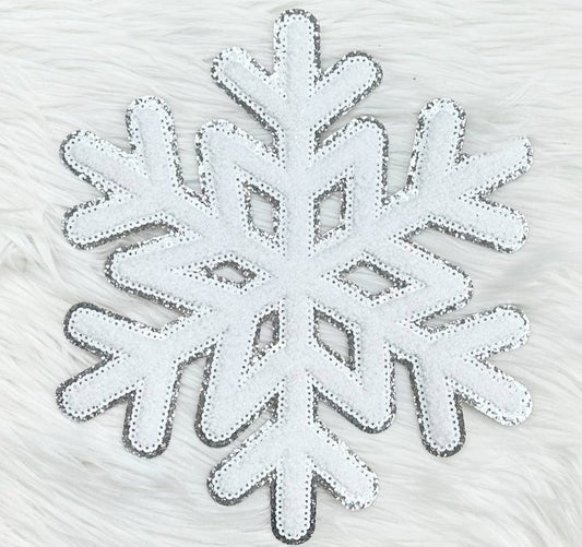 Snowflake Chenille Patch Sweatshirt